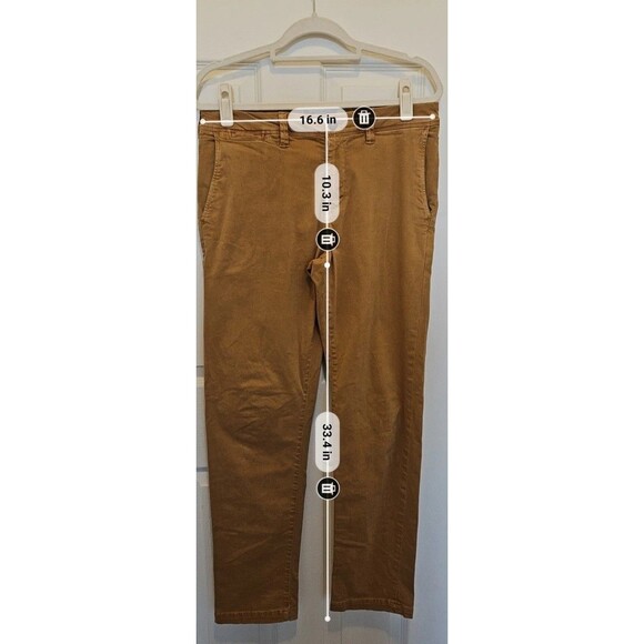 American Eagle Brown Chinos Men's 30 X 32 - Picture 3 of 7